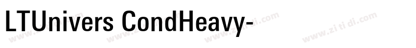 LTUnivers CondHeavy字体转换
